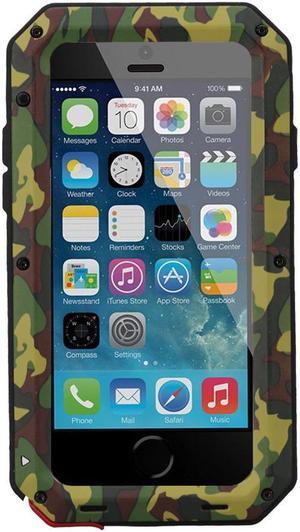 Luxury Doom Armor Dirt Shock Metal Aluminum Cell Phone Case For iPhone 8 CoverCamouflage