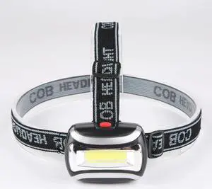 Mini 600Lm COB LED Headlight Headlamp Head Lamp Flashlight 3xAAA battery Torch Camping Hiking Fishing Hunting Light