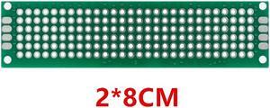 12pcs 2x8cm 2*8cm Double Side Prototype Diy Universal Printed Circuit PCB Board Protoboard