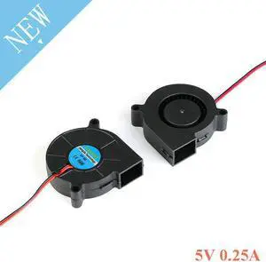 1pc 50mm Blower Fan 5v Sleeve DC 5 Volt 2Pins Heat Sink Blowing Radiator Cooling Brushless Cooler
