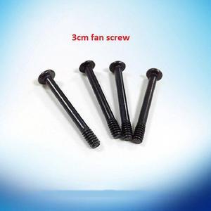 4PCS Computer PC Case Cooling 30mm Fan Mount Screws Black For Fans 60mm 80mm 120mm Length 3cm