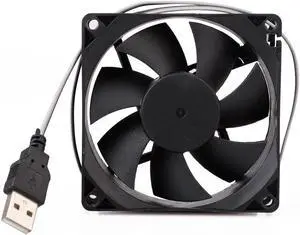 5V 80mm Computer Cooling Fan Portable USB Cooler Small PC CPU Cooling Computer Components Cooling Accessories 80*80*10mm