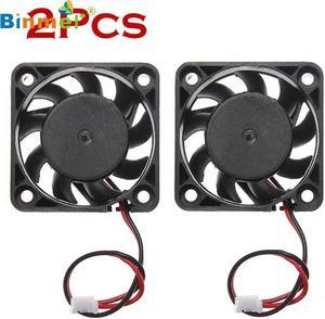 ECOSIN 2pcs 12V Mini Cooling Computer Fan Small 40mm x 10mm DC Brushless 2 pin JAN31