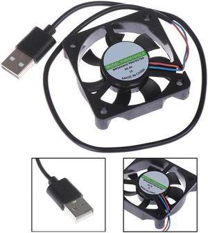 1pc 5V USB Connector PC Fan Cooler Heatsink Exhaust CPU Cooling Fan Replacement with 45cm Cable 50x50x10MM