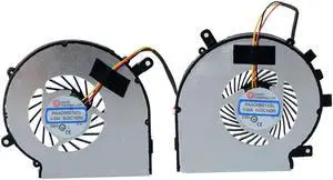 1 Pair Left + Right CPU Cooling Fan Fit For MSI GE62 GE72 GL62 GL72 PE60 PE70 GL62