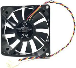 8015 PC Cooling Fan 80mm 4pin PWM 12V 0.52A 4580RPM TWOBALL bearing 8CM Computer CPU cooler Fan 80x80x15