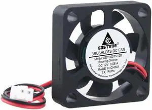 2 Pcs 30mm x 7mm 3007 DC 12v 2.0 2Pin Brushless Cooler Cooling Fan 3cm 30x30x7mm Small Radiator