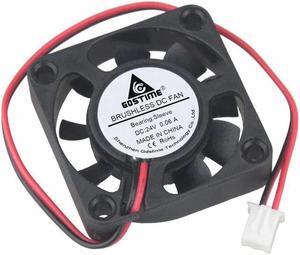2 Pieces 4cm 40mm x 10mm 2Pin DC Brushless Cooling Cooler Fan 24V Small Mute Fan 40mmx40mmx10mm 4010