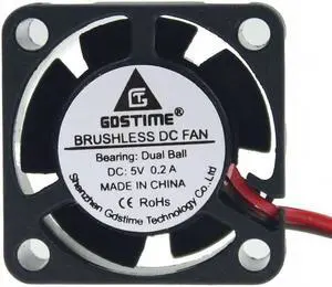 1 pcs Ball Bearing Mini Fan 25mm x 10mm DC Fan 5V 25x25mm Laoptop Cooling Radiator Cooler 2 Pin Connector 2.0 2510