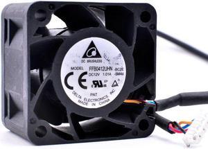 Delta FFB0412UHN 4cm 4028 40x40x28mm DC12V 1.01A 1U 2U server power supply large air volume cooling fan