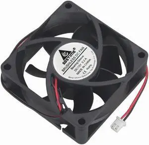 2 Pcs 2Pin 70mm x 25mm PC Case Cooling Fan 12V Computer Case Cooler 70x70x25mm DC Brushless Cooling Fan 7cm 7025s