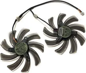 2PCS/set Computer PC Graphics Card Cooler Fan For VGA Video Card Gigabyte GVN550WF2 N56GOC Cooling (95mm DC 12V 0.25A )