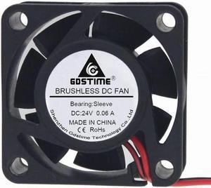 5 Pcs DC 40x40x15mm Fan 24V 40mm x 15mm Micro Mini Small Brushless Cooling Fan Motor Cooler 4cm 4015