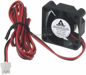2pcs/lot 30mm 12V 30*30*10mm 2Pin Small MINI DC Brushless Cooling Fan for 3D Printer Ball bearing