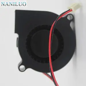 2PCS 2 Pin Ball Bearing DC 24V Brushless Cooling Turbine Blower Fan 5015