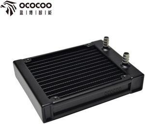 OCOCOO 120D 2 Pure Aluminum Water Cooler Radiators 27mm Thickness Standard Water Cooling Radiators Suitable For 120*120mm Fans
