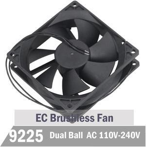 2pcs 90mm 92mm 92mm x 25 mm EC Brushless Cooling Fan AC 110V 115V 120V 220V 240V Cooler Axial Indsutry Cooling Fan