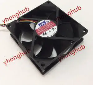 AVC DS08025R12U P195 DC 12V 0.70A 80X80X25mm 4 Wire Server Cooling Fan