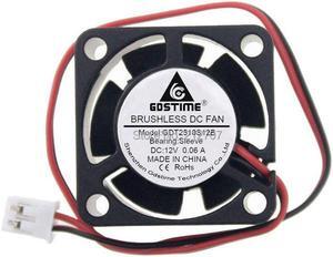 5Pcs Brushless DC Cooling Fan 12V 25mm 2510 25x25x10mm 2Pin 5 Blade