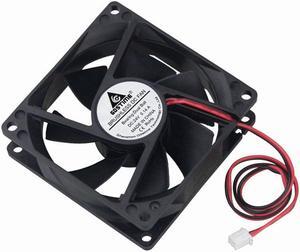 1 Piece 2Pin DC 24V 80x80x25mm 8025 Dual Ball Motor Cooling Fan 80mm x 25mm PC Case CPU Brushless Cooler 8cm