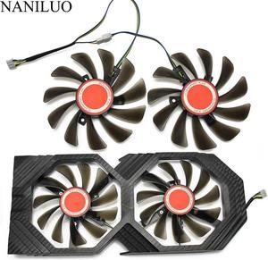 2PCS/lot 95MM FDC10U12S9 C CF1010U12S Cooler Fan Replace For XFX AMD Radeon RX 580 590 RX580 RX590 Graphics Card Cooling Fan
