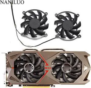 2PCS/lot for Colorful 1060 3GD5 GeForce GTX1070 iGame S GAMING GTX 1060 1070 Video Graphics card cooling fan