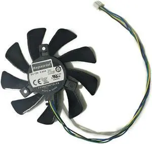 Computer GPU GTX 460/560 VGA Cooler Fan For ASUS HD6790 HD6870 GTX460 GTX560 Video Graphics Card cooling