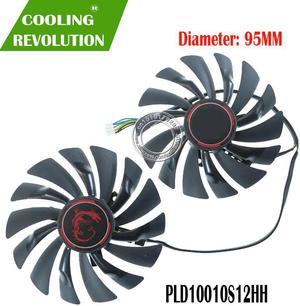 4-Packs 95mm PLD10010S12HH 4PIN Cooler fan For MSI GTX 960 GTX 970 GAMING GTX 950 GTX 1060 RX 470 GAMING X Graphic Card Fan