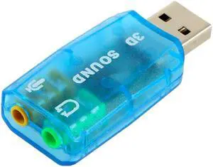 1 pcs 3D Audio Card USB 1.1 for Mic/Speaker Adapter Surround Sound 7.1 CH for Laptop notebook High Quality