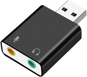 USB 7.1 wireless sound card Live video recording computer external drive free stereo audio adapter for laptop microphone