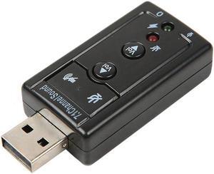 7.1 CH Channel USB Audio Sound Card USB 2.0 Mic Speaker Audio Headset With Microphone 3.5mm Jack Converter for pc