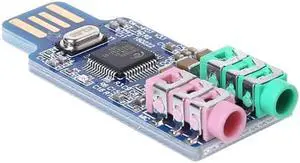 CM108 USB Drive Free Sound Card Laptop Computer External Sound Card Module