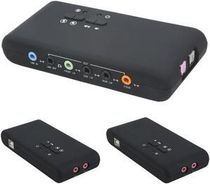 Audio External 3D Interface Sound Card Surround Sound Stereo USB Recording Dynamic Digital Playback 7.1 Channel Optical Fiber