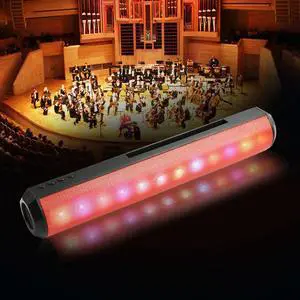 Bluetooth Speaker Sense Of Rhythm Colorful Lights Sound Blaster Computer Speakers Dual Speakers Desktop Audio Subwoofer Card