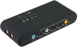HugePalm USB 7.1 Sound Card add on cards with SPDIF & USB Extension Cable remoted wake-up studio record Sound card for computer