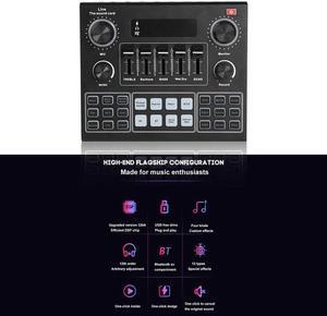 Audio Studio Sound Card Bluetooth-compatible Sound Adapter V9 For Phone PC Live Broadcast for Household Computer Safety Parts