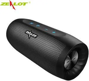 ZEALOT S16 Portable Bluetooth Speaker Wireless Outdoor Music Player SoundBox Outdoor Subwoofer Support TF Card,FM,Power Bank