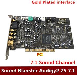 7.1 Channel Song Sound Card Audigy2 ZS SB0350 PCI Innovative Sound Card support KX