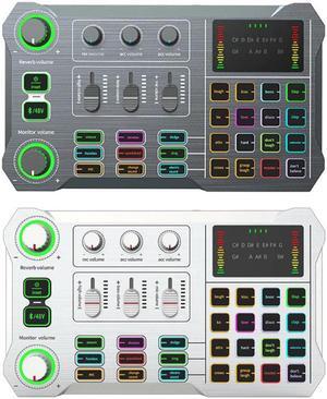 X10 Computer Mobile Phone Live Sound Card with 48V XLR OTG Port Audio Interface Mixer Recording