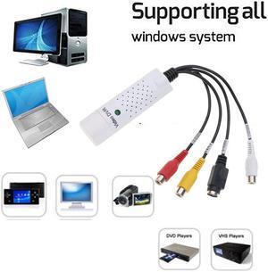 Portable USB 2.0 Video Capture Grabber Card Adapter TV DVD VHS Audio Capture S-video USB Converter for Windows XP/7/8/10