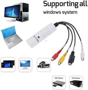 USB 2.0 Video Capture Grabber Card Audio Adapter USB VHS Box VHS DVD VCR TV to Digital Converter for Windows 7 8 10