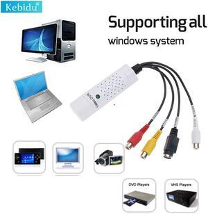 For Windows 7/8/10 USB 2.0 Video Capture Grabber Card Audio Adapter VHS Box VHS DVD VCR TV to Digital Converter