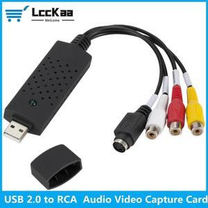 USB 2.0 Video Converter Audio Capture Card VHS to Digital Converter VHS Box VHS VCR TV to Digital Converter Support Win 7/8/10