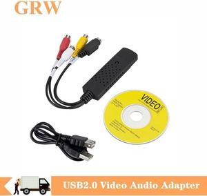 USB 2.0 Video Capture Card Easy Cap Video Audio Converter TV DVD VHS Audio Capture Adapter Card TV Video DVR Support Win7/8/XP