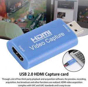 4K 1080P Video USB Capture HDMI-compatible card Video Grabber Record Box for PS4 DVD Camcorder Camera Recording Live Streaming
