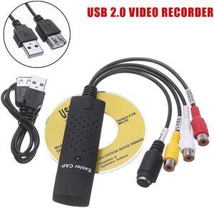 Single USB 2.0 Video Capture Card Audio TV Video DVR to PC DVD VCR Converter Recorder Grabber Adapter Audio to Digital Converter