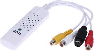 USB 2.0 DVR Video Audio Capture Card Adapter Cable PC Laptop VHS VCR TV to DVD Converter Cord