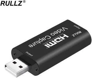 1080p Video Capture Card USB 2.0 HDMI Grabber Game Recorder for PS4 PS5 Xbox DVD Camcorder Camera Recording PC Live Streaming