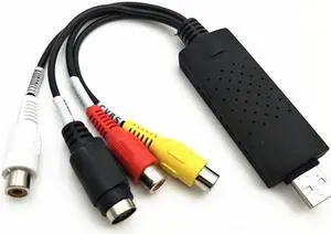 USB 2.0 Video Capture Grabber Card adapter Chipset TV DVD VHS Audio Capture S- video USB Converter support Win7
