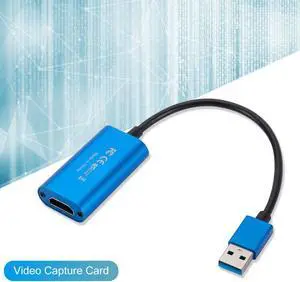 Video Capture Card 1080P 4K HDMI-compatible USB 3.0 Video Grabber Record Box for PC Game Camera Recording Live Streaming